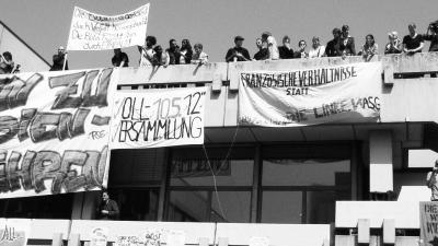Studierendenprotest auf Campus Bockenheim